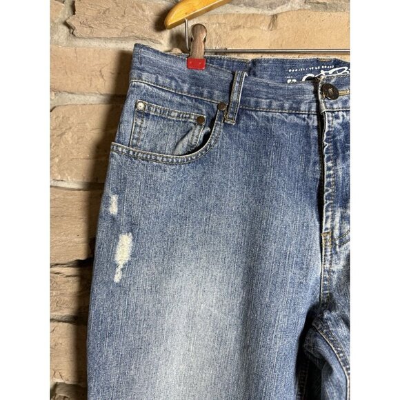 Vintage One Tough Brand Light Wash Distressed Jeans 36x30 - Picture 4 of 13